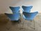 Model 7 Dining Chairs by Arne Jacobsen for Fritz Hansen, 1980s, Set of 4, Image 5