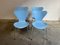Model 7 Dining Chairs by Arne Jacobsen for Fritz Hansen, 1980s, Set of 4, Image 2