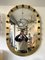 Italian Brass Mirror with Glass Cabochon Decor, 1990s, Image 9