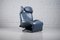 Grey-Blue Leather Wink Lounge Chair by Toshiyuki Kita for Cassina, 1980s 11