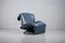 Grey-Blue Leather Wink Lounge Chair by Toshiyuki Kita for Cassina, 1980s 12