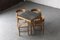 Tavolo da pranzo e sedie attribuiti a Mogens Lassen per Fritz Hansen, Danimarca, anni '60, set di 5, Immagine 4