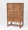 Limed Oak Tallboy Cabinet from Heals, 1930s 2