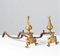 Antique Brass Chimney Dogs, Set of 2, Image 6