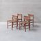 Mid-Century Dordogne Rush Dining Chairs attributed to Charlotte Perriand, Set of 4, Image 3