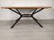 Metal and Teak Table from Roche Bobois, 1980s 6
