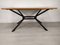 Metal and Teak Table from Roche Bobois, 1980s, Image 6