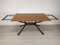Metal and Teak Table from Roche Bobois, 1980s 14