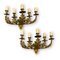 Vintage Italian Gold Gilded Tole Sconces, 1960s, Set of 2 1