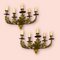 Vintage Italian Gold Gilded Tole Sconces, 1960s, Set of 2, Image 2