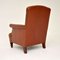 Victorian Deep Buttoned Leather Armchair, 1980s, Image 8