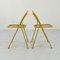 Italian Yellow Folding Metal Chair, 1970s 9