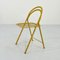 Italian Yellow Folding Metal Chair, 1970s 10
