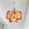 Mid-Century Portuguese Square Wooden Hanging Lamp, 1960s 9