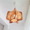 Mid-Century Portuguese Square Wooden Hanging Lamp, 1960s, Image 9