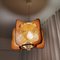 Mid-Century Portuguese Square Wooden Hanging Lamp, 1960s, Image 11
