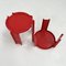 Red Side Tables by Giotto Stoppino for Kartell, 1970s, Set of 2, Image 7