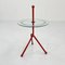 Postmodern Red Side Table, 1980s, Image 1