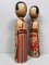 Traditionelle Vintage Kokeshi Puppen, 1970er, 2er Set 5