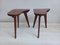 Vintage Side Table in Mahogany, 1960s, Set of 2 1