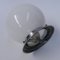 Lámpara de techo Art Déco con globo de vidrio redondo, años 30, Imagen 5
