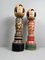 Vintage Sakunami Kokeshi Puppen, 1960er, 2er Set 4