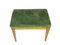 Mid-Century Modern Italian Green Velvet & Wood Ottomans, 1950s, Set of 2 10