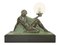 Art Deco Reverie Skulptur Lampe von Raymonde Guerbe für Max Le Verrier, 2022 1