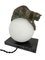 French Equilibre Sculptural Table Lamp with Cat on Glass Ball by Gaillard for Max Le Verrier, 2022 7
