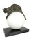 French Equilibre Sculptural Table Lamp with Cat on Glass Ball by Gaillard for Max Le Verrier, 2022, Image 3