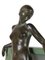 Französische Skulpturale Sérénité Tischlampe im Art Deco Stil von Max Le Verrier, 2022 2
