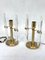 Postmodern Gilded Metal and Glass Table Lamps from Stilkronen, Italy, 1970s, Set of 2, Image 2