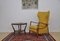 Mid-Century Wingback Lounge Chair with Folding Footrest, 1960s, Image 2