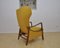 Mid-Century Wingback Lounge Chair with Folding Footrest, 1960s 4