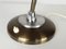 Italian Silver & Brown Anodized Aluminum Table Lamp, 1960s 8