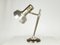Italian Silver & Brown Anodized Aluminum Table Lamp, 1960s, Image 5