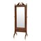 Sheraton Revival Inlaid Cheval Floor Mirror, 1890s 1
