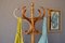 Bohemian Coat Rack in Oak and Curved Wood, 1950s, Image 7