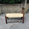 French Straw Bench for Fireplace Corner 2
