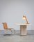 Modern Architectural Dining Table in Travertine, 1980s, Image 7