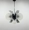 Mid-Century Chrome & Glass Chandelier, Czechoslovakia, 1970s, Image 2