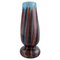 Large Italian Mouth Blown Art Glass Vase, 1960s 1