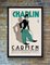 Chaplin Burlesque on Carmen Original Linocut Movie Poster, Swedish, 1920, Image 2