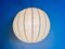Lámpara colgante Cocoon Mid-Century redonda, años 60, Imagen 9