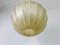 Mid-Century Round Cocoon Pendant Lamp, Italy, 1960s 5