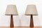 Leder Tischlampen im Stil von Pape, 1960er, 2er Set 1