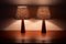 Lampade da tavolo in pelle nello stile di Pape, anni '60, set di 2, Immagine 7