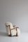Modell 1594 Armlehnstuhl aus Eiche & Schafsfell von Fritz Hansen, 1940er 5