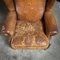 Vintage Sheep Leather Wingback Armchair, Image 7