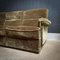 Mid-Century Brown Velvet Modular Corner Sofa, Set of 6 6